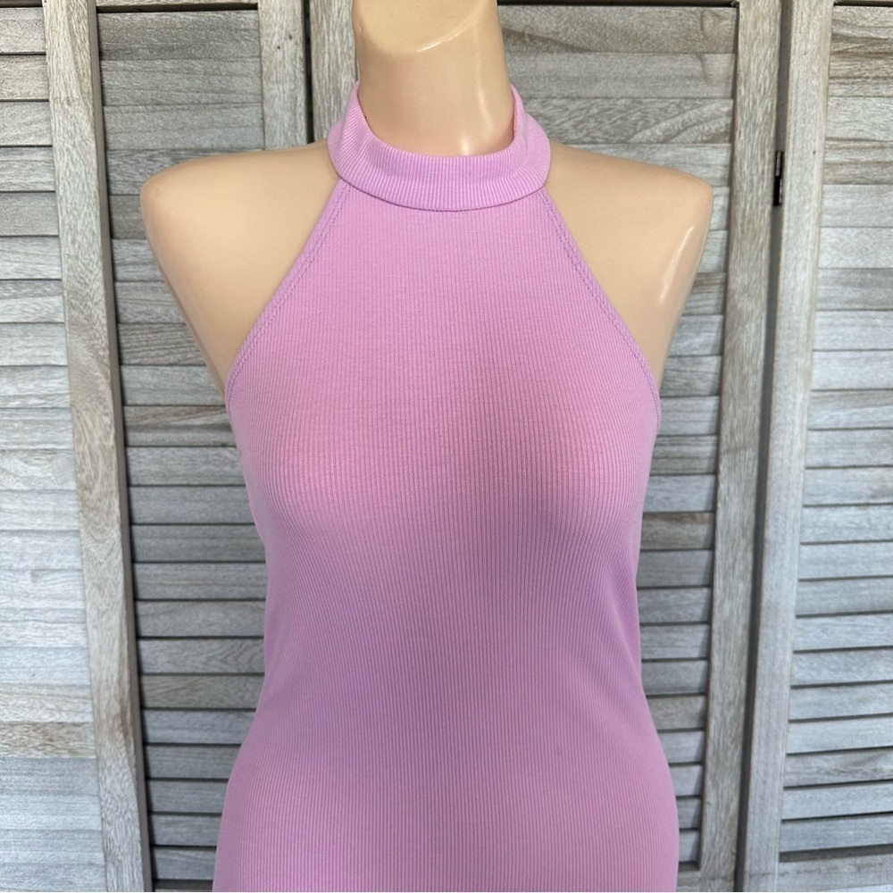 SUPERDOWN ORIANA RIBBED HALTER DRESS - Picture 7 of 13